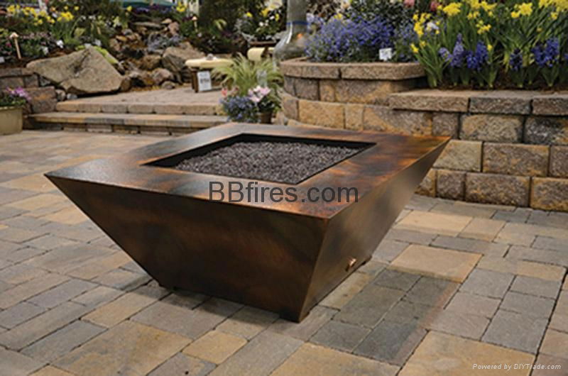 Intelligent Bio fireplaces for outdoor Pavilion and poo