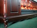Fireplace and cabinet set