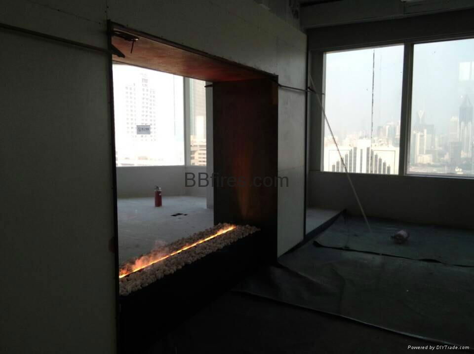 3 Dimension electric fireplace-Haworth Shanghai Showroom