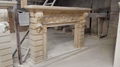 Custom made fireplace mantel & heater