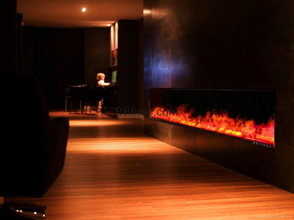 3 Dimension electric fireplace-Haworth Shanghai Showroom