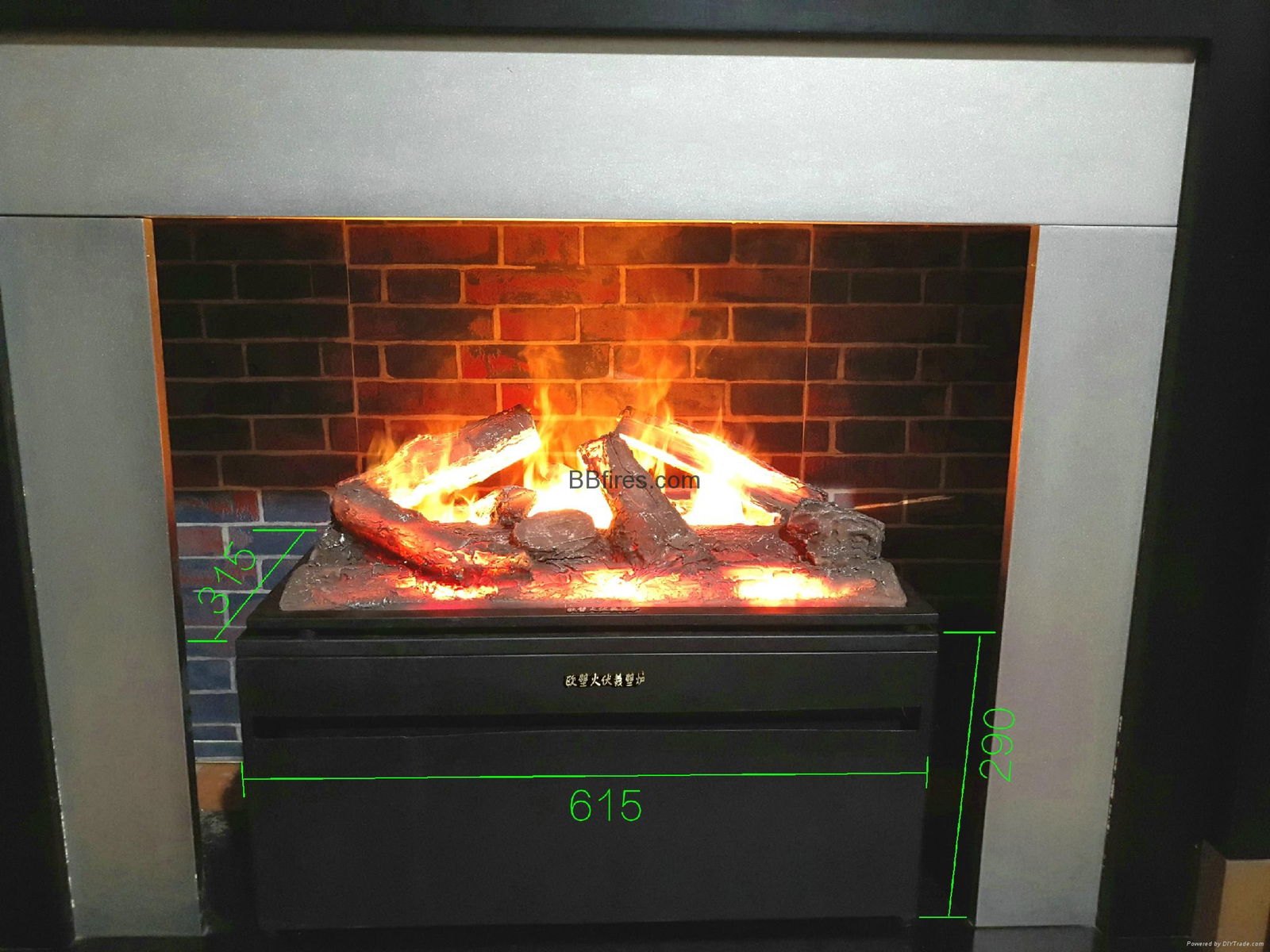 The Harbour side 3 Dimension Water Vapour Electric Fireplace with heat