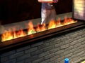 3D fireplace in Penta Hotel, Jinan China