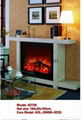 White Wooden fireplace combination(Mantel and heater) 9