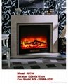 White Wooden fireplace combination(Mantel and heater) 10