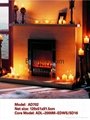 White Wooden fireplace combination(Mantel and heater) 9