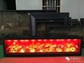 Electric fireplace with four different flame colour