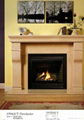 Marble fireplace mantle