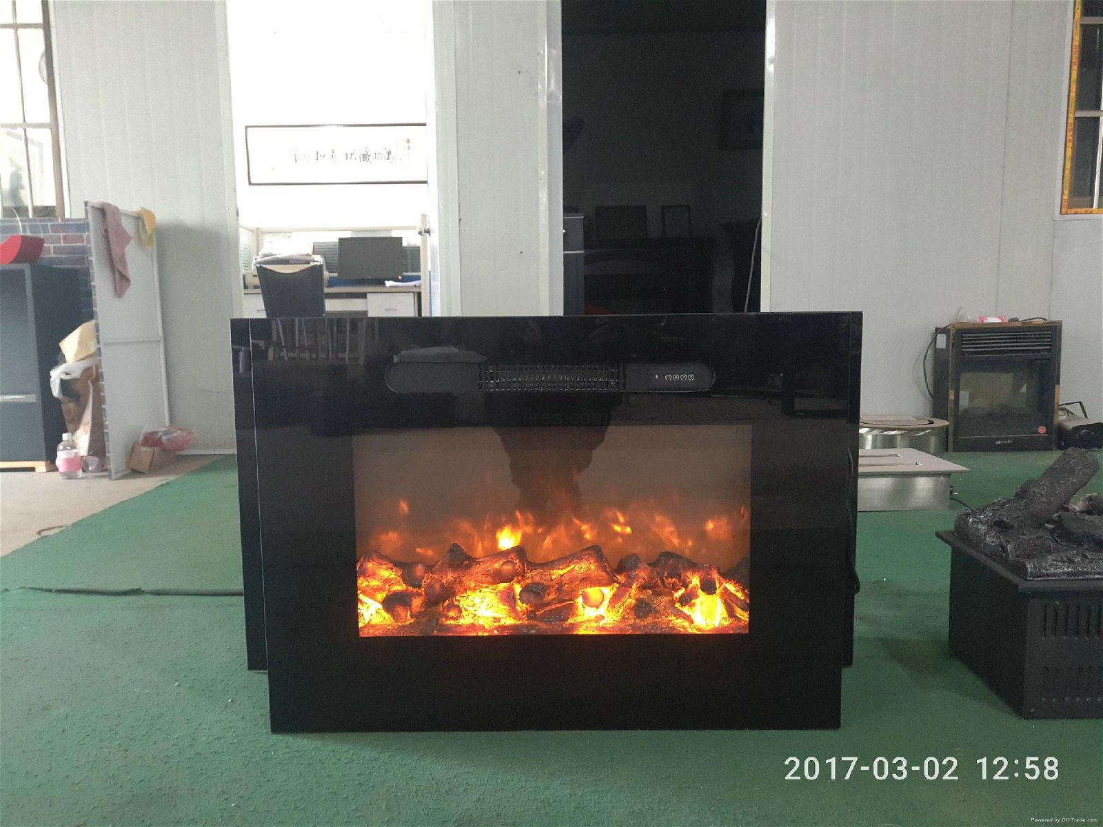 Electric fireplace project in Taiwan Hotel 17