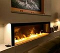 3D White Stone 3 dimensional fireplace 4