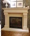 White TH fireplace set 17