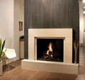 White TH fireplace set 19