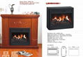 Wooden fireplace (mantel and heater)TH 14