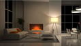  3D electric fireplace, Cheung Kong Beaumount