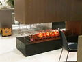 3D Black stone water fireplace 8