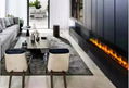 White & Black pebbles  Fireplace series 17