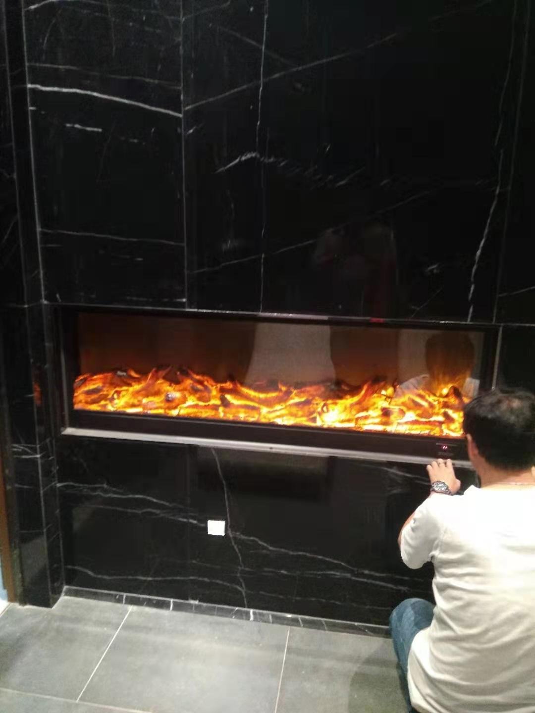 Electric fireplace project in Taiwan Hotel 10