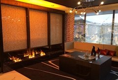 Custom made and pebbles electric fireplace heater 