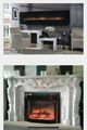 Custom made fireplace mantel & heater 14