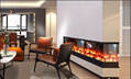 Custom Curved Electric Fireplaces The One 11