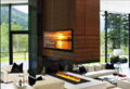 3D Black stone water fireplace 12