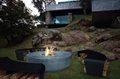 Latest 3D electric fireplace job reference outdoor