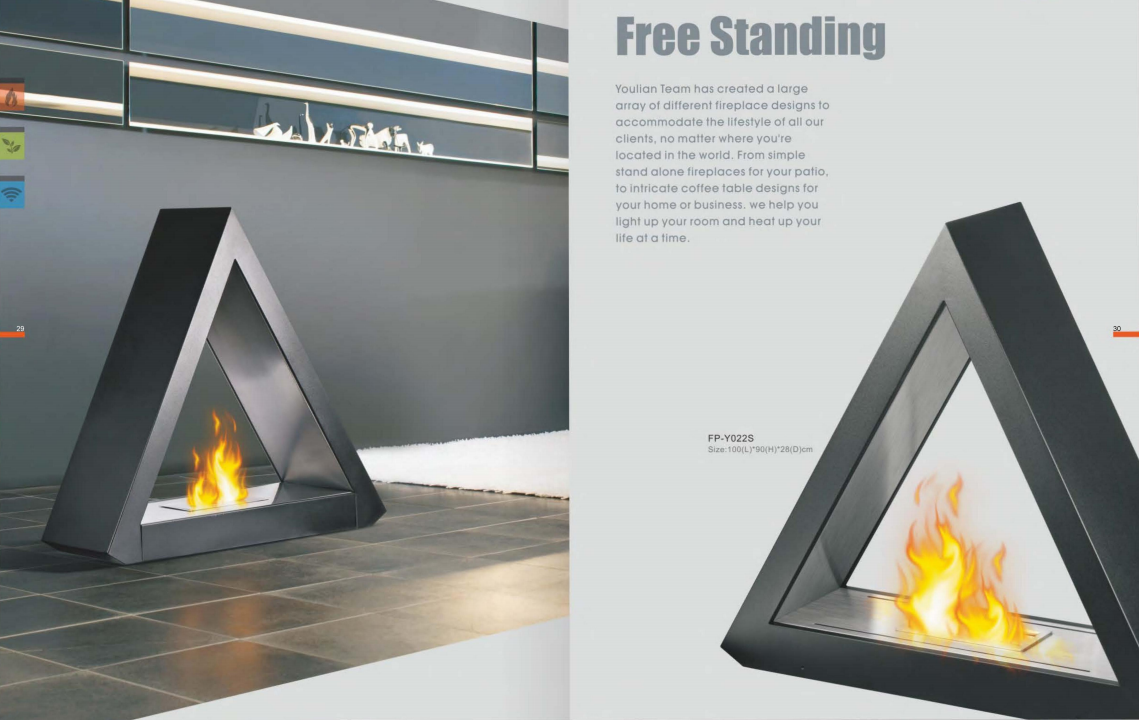 Stock Free Stand Bio-ethanol fireplaces 4