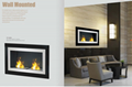 Stock wall mounted Bio Ethanol fireplace 
