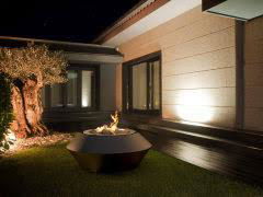 Latest 3D electric fireplace job reference outdoor 5