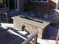 Latest 3D electric fireplace job reference outdoor 14