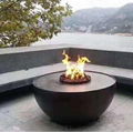 Latest 3D electric fireplace job reference outdoor