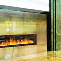 3D Black stone water fireplace 18