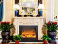 Marble fireplace mantle