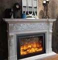 Marble fireplace mantle 17
