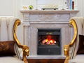 Marble Fireplace Mantel with Heater