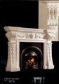 Marble fireplace set