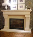 White Wooden fireplace combination(Mantel and heater) 6