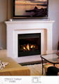 White Wooden fireplace combination(Mantel and heater)
