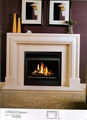 White TH fireplace set