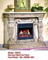 Wooden fireplace (mantel and heater)TH 18
