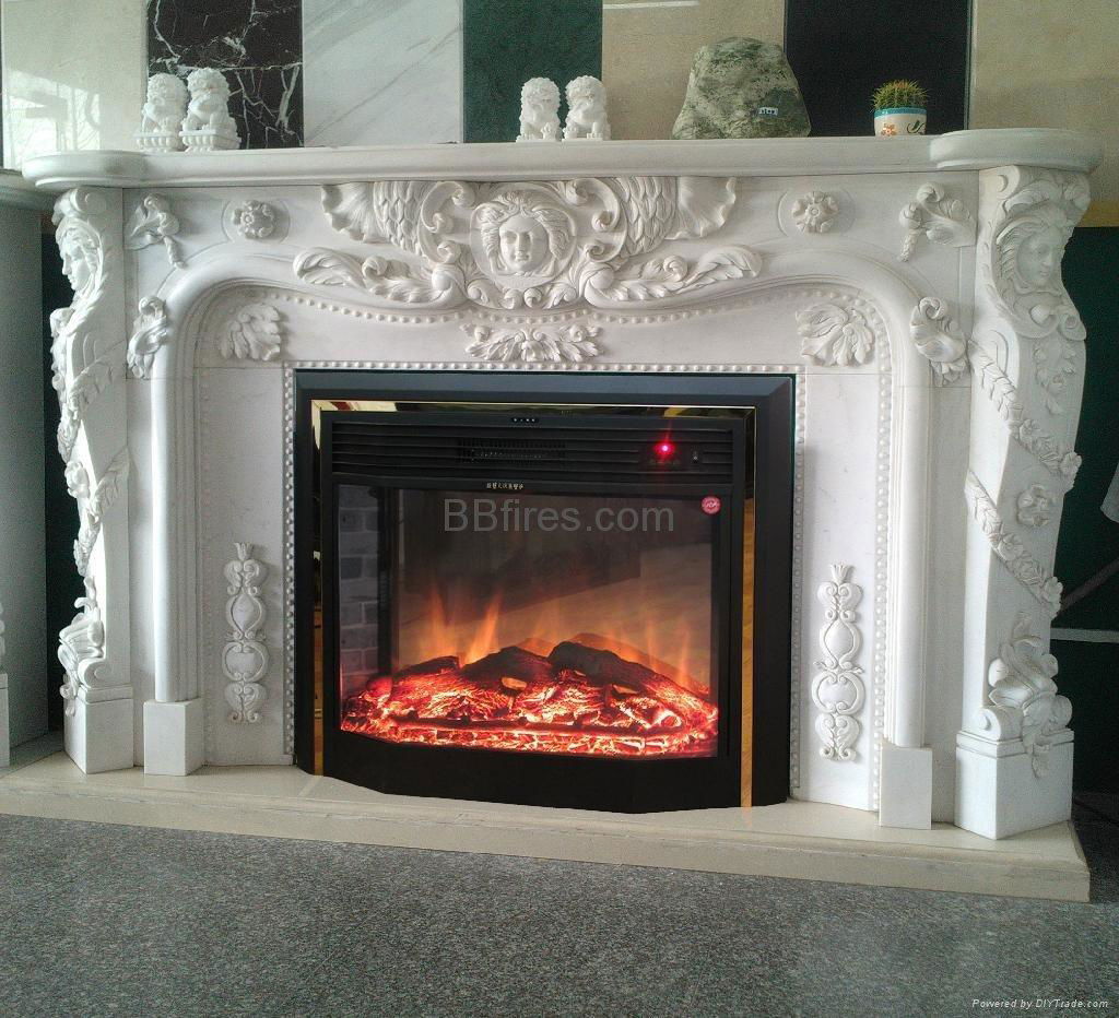 Wooden Fireplace+heater(mantel over 2 m) 2