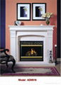 White Wooden fireplace combination(Mantel and heater) 14