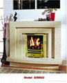 White Wooden fireplace combination(Mantel and heater) 15