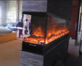 Double 3rd & 4th faces Electric Fireplace  1