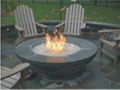 Outdoor Intelligent low heat real fire fireplace 9
