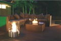 Outdoor Intelligent low heat real fire fireplace