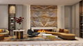 K11 Audemars Piguet & Sichuan House 3D Fireplace  job 