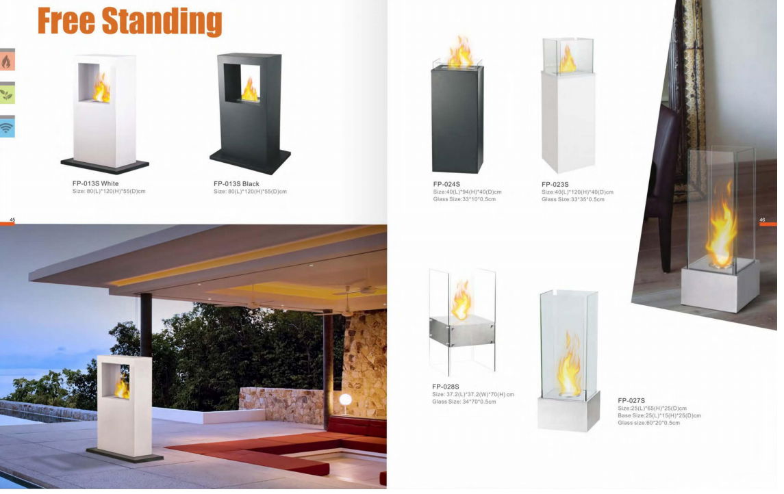 Intelligent Bio Ethanol fireplace's burners 2