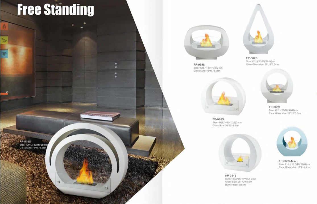 Intelligent Bio Ethanol fireplace's burners 3