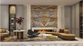 Villa Lucca Hysan 3D electric fireplace projects 15